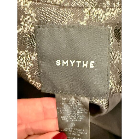 Smythe Blazer Printed Evening Leopard Pattern Jacket- Size 4 - Picture 5 of 7